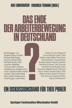 portada Das Ende Der Arbeiterbewegung in Deutschland? (in German)