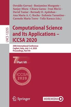 portada Computational Science and Its Applications - Iccsa 2020: 20th International Conference, Cagliari, Italy, July 1-4, 2020, Proceedings, Part VII (in English)