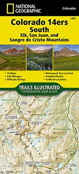 portada Colorado 14ers South [San Juan, Elk, and Sangre de Cristo Mountains] (National Geographic Trails Illustrated Map)