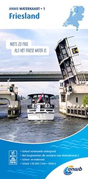 portada Friesland 1: 50 000 Waterkaart