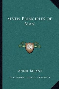 portada seven principles of man (en Inglés)