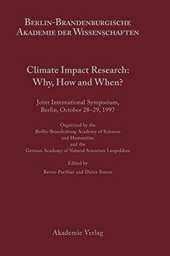portada Climate Impact Research: Why, how and When? (Berichte und Abhandlungen (in German)