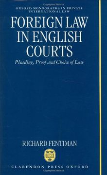 portada foreign law in english courts: pleading, proof and choice of law