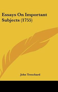 portada essays on important subjects (1755) (en Inglés)