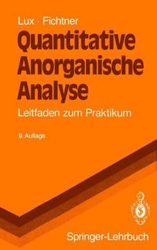 portada Quantitative Anorganische Analyse (Springer-Lehrbuch)