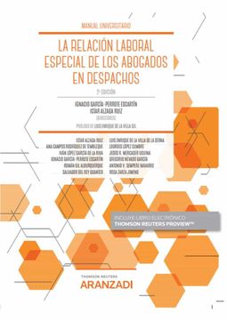 portada La Relación Laboral Especial de los Abogados en Despachos (Papel + E-Book) (Manuales)