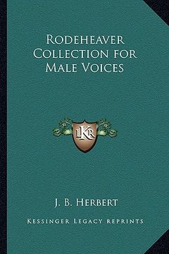 portada rodeheaver collection for male voices