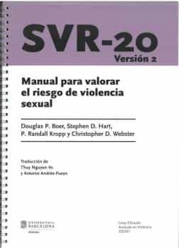 portada Svr-20 - Version: Manual de Valoracion del Riesgo de Violencia Sexual