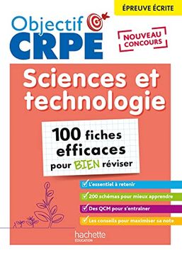 portada Objectif Crpe - 100 Fiches Efficaces Pour Bien Réviser - Sciences et Technologie (en Francés)