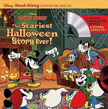 portada Disney Mickey Mouse: The Scariest Halloween Story Ever! [With Audio cd] (Disney Mickey Mouse: Read-Along Storybook and cd) 