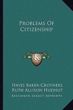 portada problems of citizenship (en Inglés)