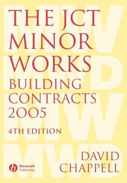 portada the jct minor works building contracts 2005, 4th edition