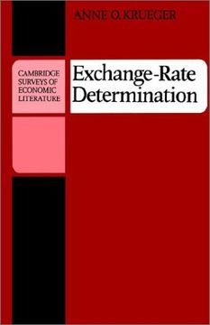 portada Exchange-Rate Determination Paperback (Cambridge Surveys of Economic Literature) (in English)