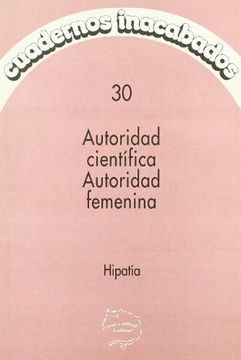 portada Cuaderno Inacabado 30. Autoridad Cientifica (in Spanish)