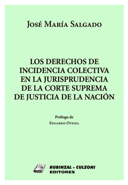 portada Los Derechos De Incidencia Colectiva En La Jurisprudencia (in Spanish)