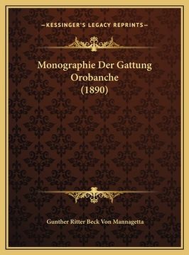 portada Monographie Der Gattung Orobanche (1890) (en Alemán)