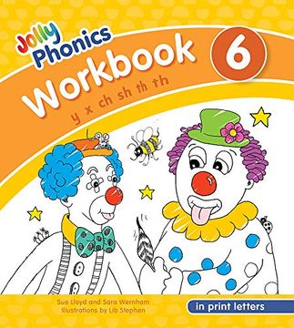 portada Jolly Phonics Workbook 6 in Print Letters: In Print Letters (Jolly Phonics Workbooks, set of 1-7) (en Inglés)