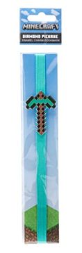 portada Minecraft: Diamond Pickaxe Enamel Charm Bookmark (Gaming) 