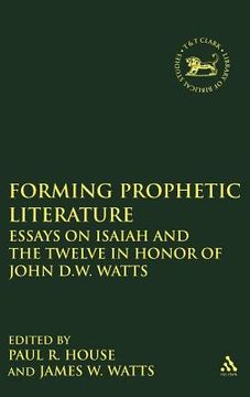 portada forming prophetic literature (en Inglés)