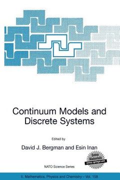 portada continuum models and discrete systems (en Inglés)
