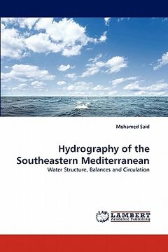 portada hydrography of the southeastern mediterranean (en Inglés)