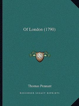 portada of london (1790) (en Inglés)