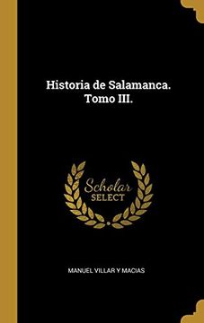 portada Historia de Salamanca. Tomo Iii.