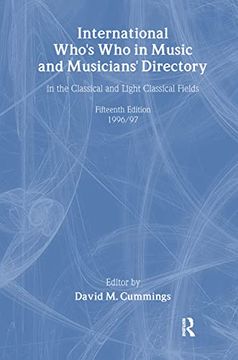 portada Intl Whos who Music&Ency Ed15 (International Who's who in Classical Music) (en Inglés)