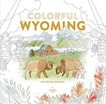 portada Colorful Wyoming Coloring Journal (in English)
