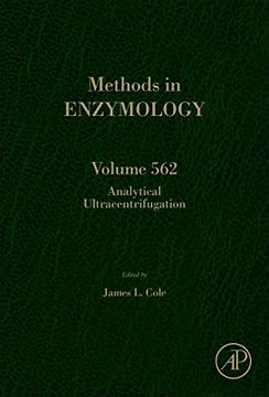 portada Analytical Ultracentrifugation, Volume 562 (Methods in Enzymology) (in English)