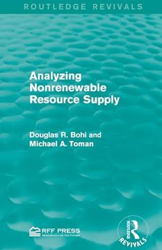 portada Analyzing Nonrenewable Resource Supply (en Inglés)