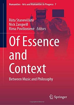 portada Of Essence and Context: Between Music and Philosophy (Numanities - Arts and Humanities in Progress) (en Inglés)