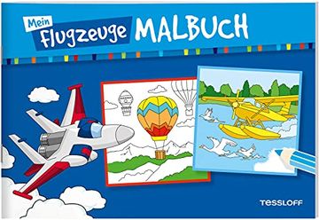 portada Mein Flugzeuge-Malbuch: Malspaß für Kinder ab 5 Jahren (in German)