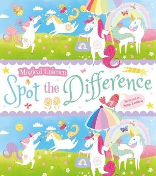portada The Magical Unicorn Spot the Difference Activity Book (in English)