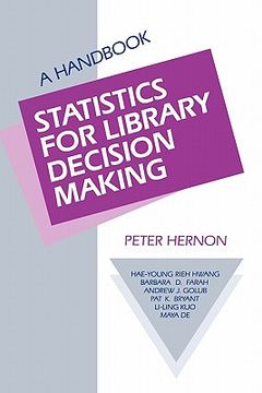 portada statistics for library decision making: a handbook (en Inglés)