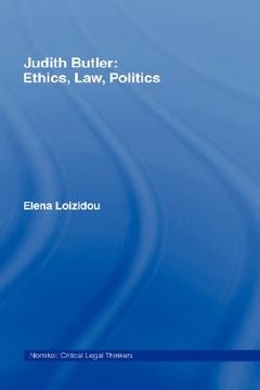 portada judith butler: ethics, law, politics (en Inglés)