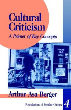 portada cultural criticism: a primer of key concepts (en Inglés)