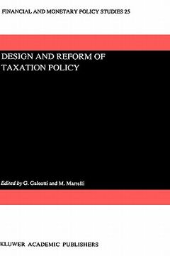 portada design and reform of taxation policy (en Inglés)
