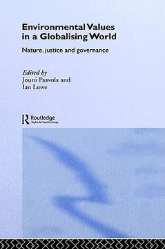 portada environmental values in a globalizing world: nature, justice and governance (en Inglés)