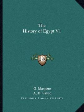 portada the history of egypt v1