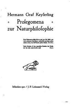 portada Prolegomena zur Naturphilosophie (in German)