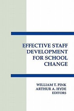 portada effective staff development for school change (en Inglés)