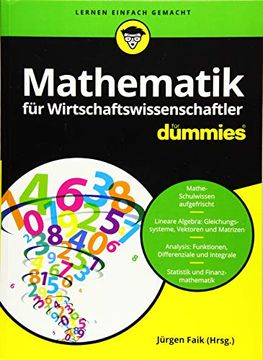 portada Mathematik für Wirtschaftswissenschaftler für Dummies (en Alemán)