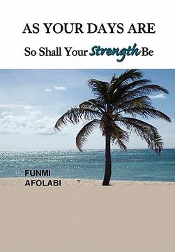 portada as your days are so shall your strength be (en Inglés)