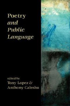 portada poetry and public language (en Inglés)