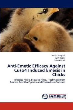 portada anti-emetic efficacy against cuso4 induced emesis in chicks (en Inglés)
