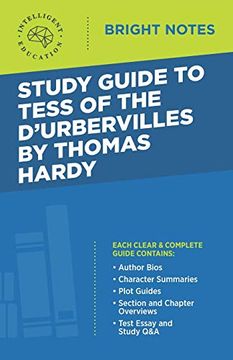 portada Study Guide to Tess of D'urbervilles by Thomas Hardy (Bright Notes) (in English)