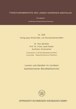 portada Lernen Und Handeln Im Lernbüro Kaufmännischer Berufsfachschulen (en Alemán)