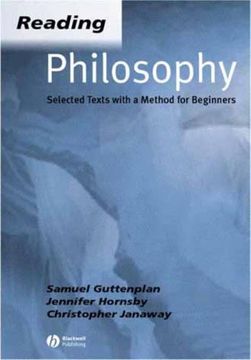 portada Reading Philosophy: Selected Texts with a Method for Beginners