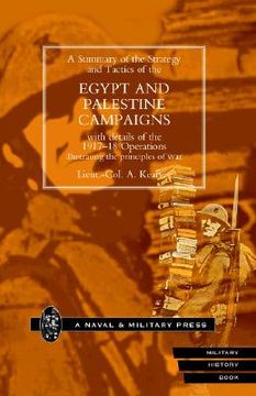 portada strategy and tactics of the egypt and palestine campaign with details of the 1917-18 operations illustrating the principles of war (en Inglés)